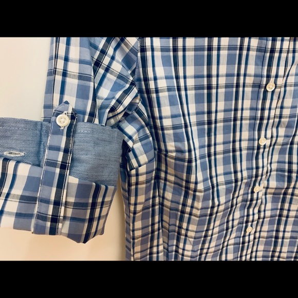 NEW Izod Golf Women S Plaid Button Roll Tab Shirt - Picture 5 of 8
